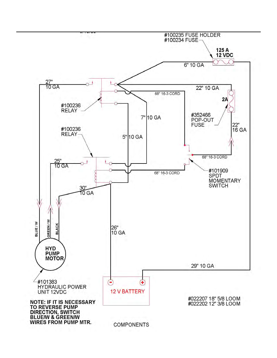 Hydraulic system wiring schematic | Allmand Brothers NIGHT LITE PRO V User Manual | Page 63 / 67