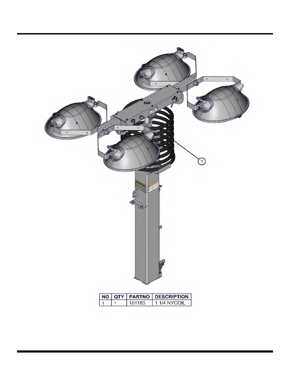 Nycoil vertical tower, Night lite pro ii | Allmand Brothers NL PRO II User Manual | Page 109 / 174