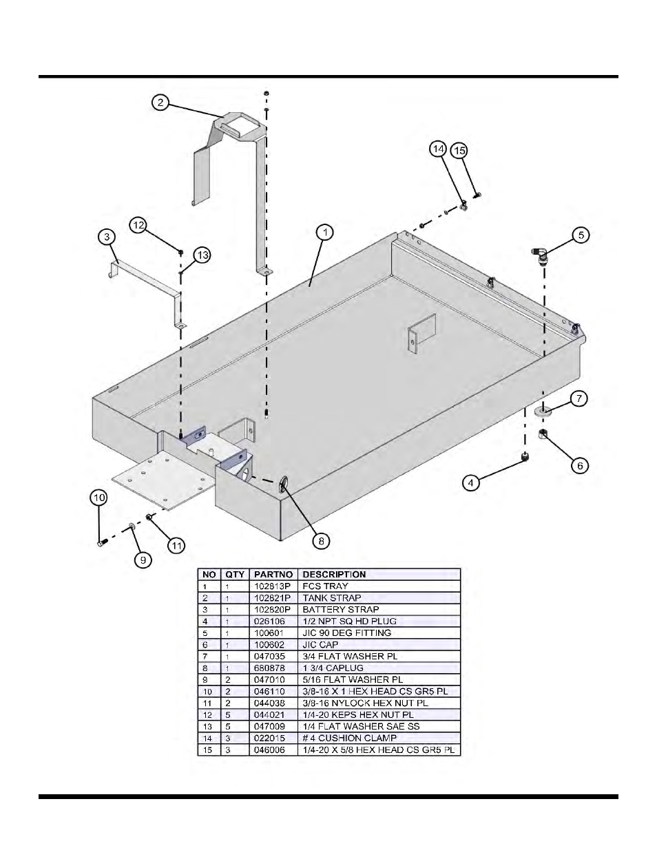 Containment tray, Night lite pro ii | Allmand Brothers NL PRO II User Manual | Page 128 / 174