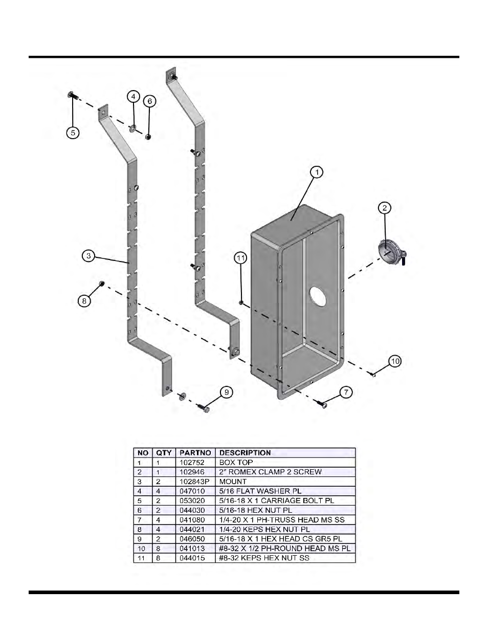 Outlet box mount (old style), Night lite pro ii | Allmand Brothers NL PRO II User Manual | Page 153 / 174