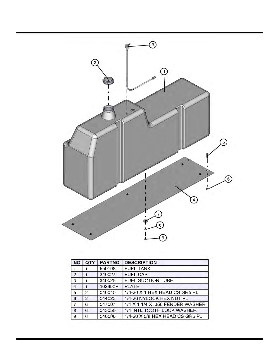 Fuel tank, Night lite pro ii | Allmand Brothers NL PRO II User Manual | Page 154 / 174