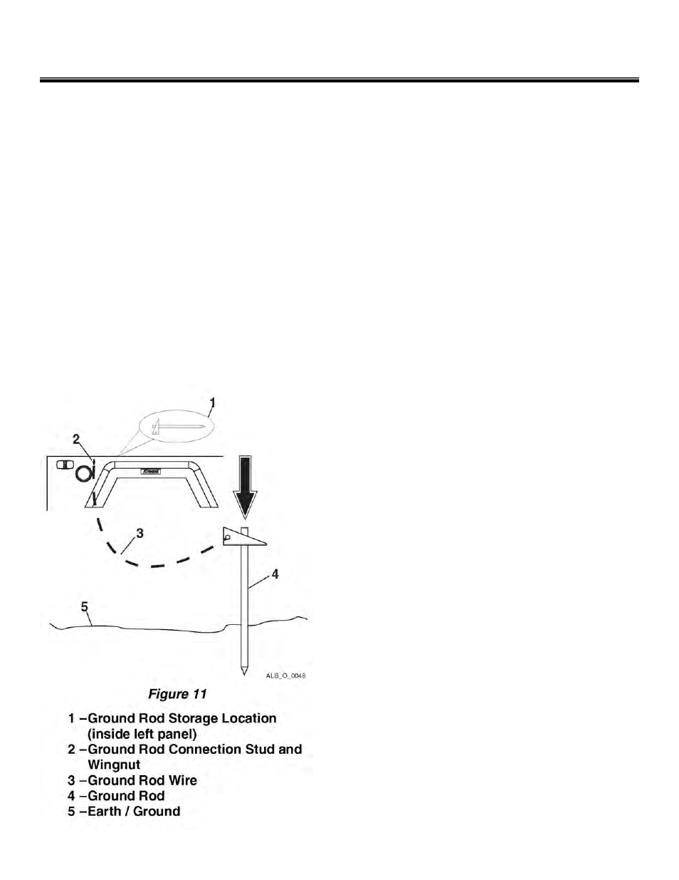 Operation installing the ground rod, Engine operation | Allmand Brothers NL PRO II User Manual | Page 38 / 174