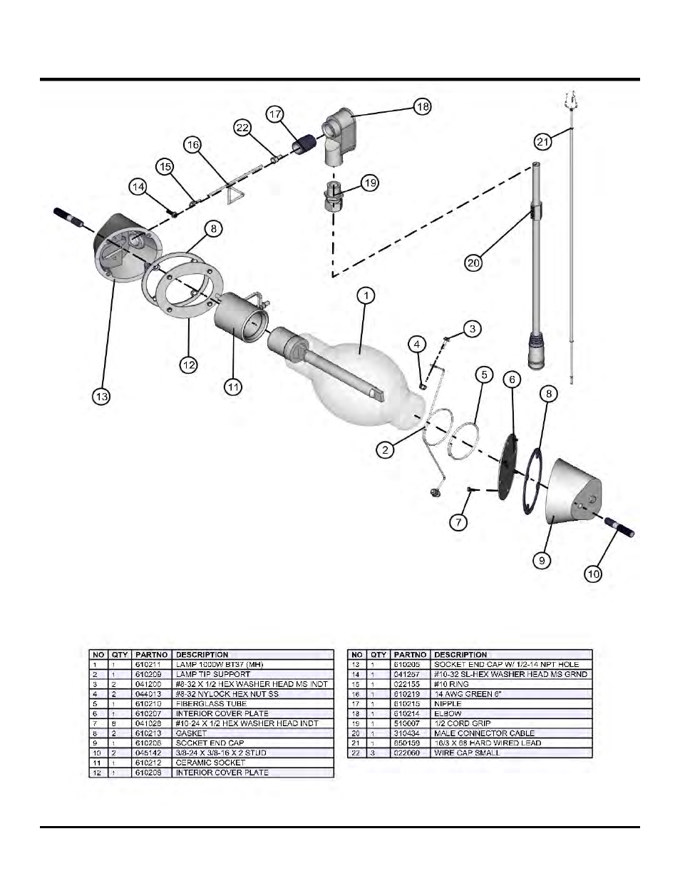 1000w sho lamp, Night lite pro ii | Allmand Brothers NL PRO II User Manual | Page 85 / 174