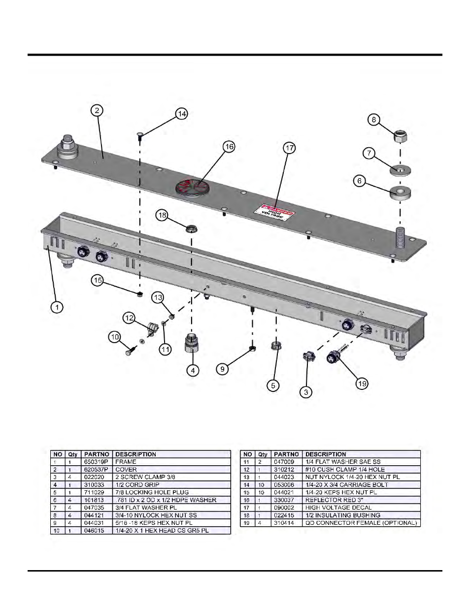 Light bar manual winch tower, Night lite pro ii | Allmand Brothers NL PRO II User Manual | Page 89 / 174