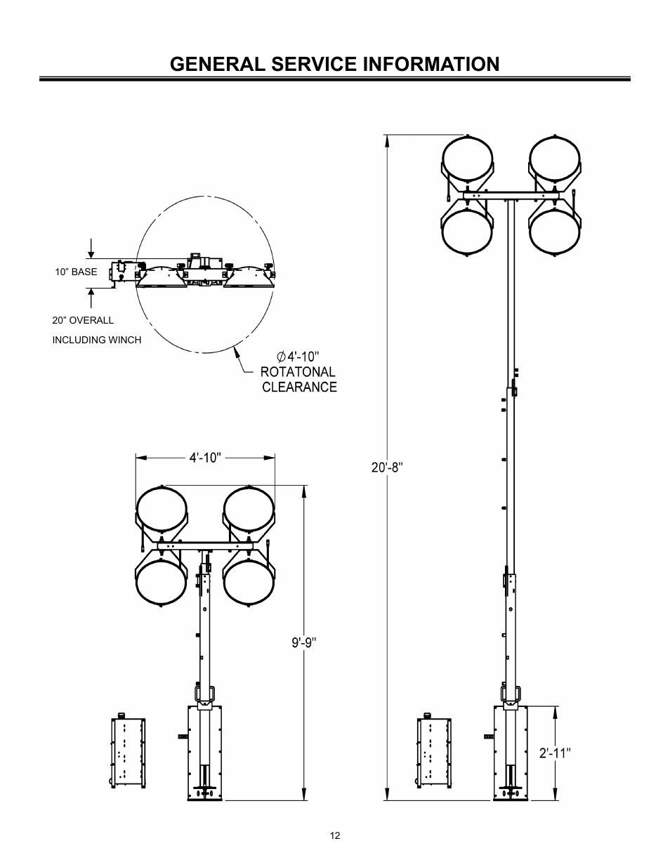 General service information | Allmand Brothers PAL4000 User Manual | Page 12 / 34