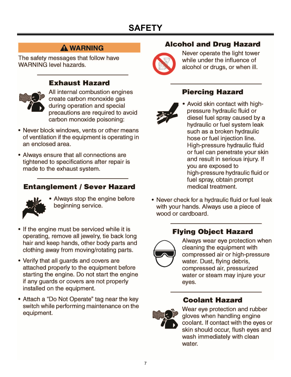 Safety | Allmand Brothers PAL4000 User Manual | Page 7 / 34