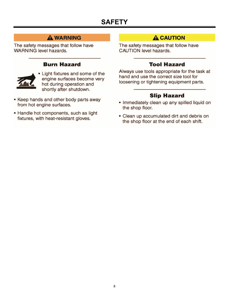 Safety | Allmand Brothers PAL4000 User Manual | Page 8 / 34