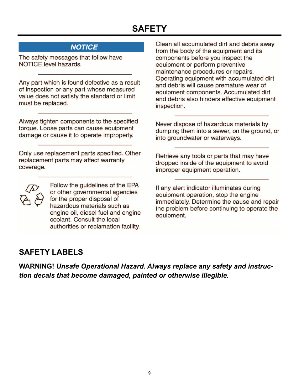 Safety | Allmand Brothers PAL4000 User Manual | Page 9 / 34