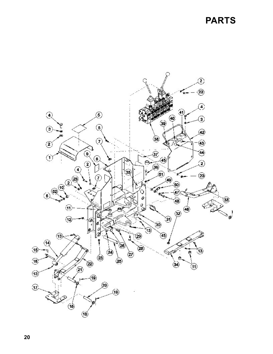 Parts | Allmand Brothers Allmand 7.5 FT BACKHOE User Manual | Page 20 / 32