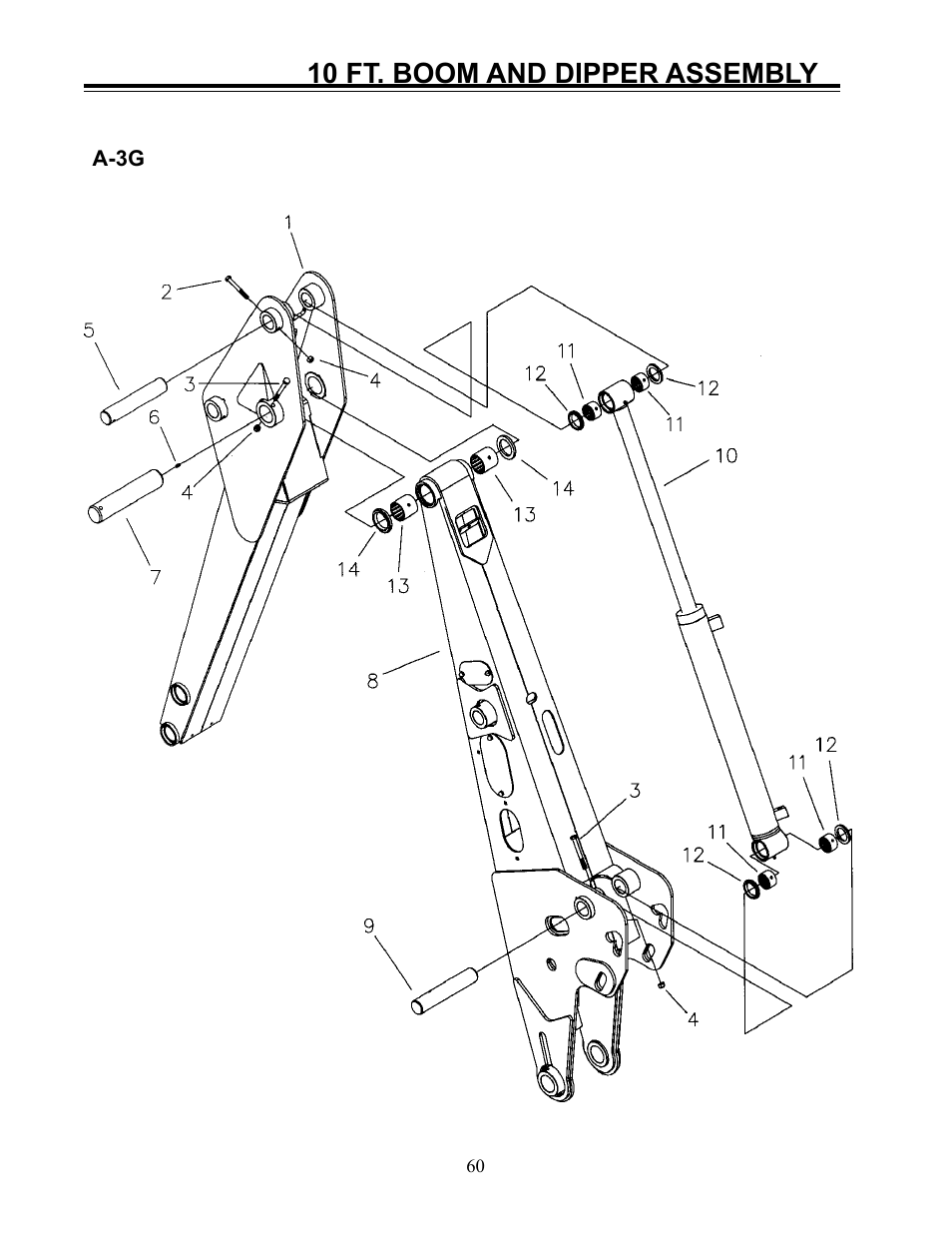 10 ft. boom and dipper assembly | Allmand Brothers Allmand 8.5 10 FT BACKHOE User Manual | Page 18 / 31