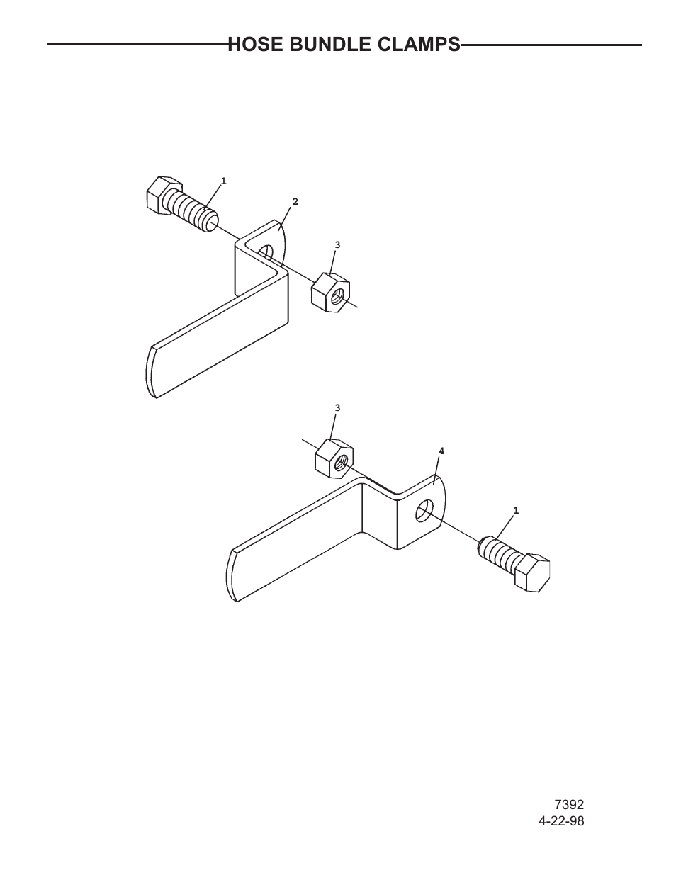 Hose bundle clamps | Allmand Brothers TLB 408 BACKHOE User Manual | Page 11 / 93