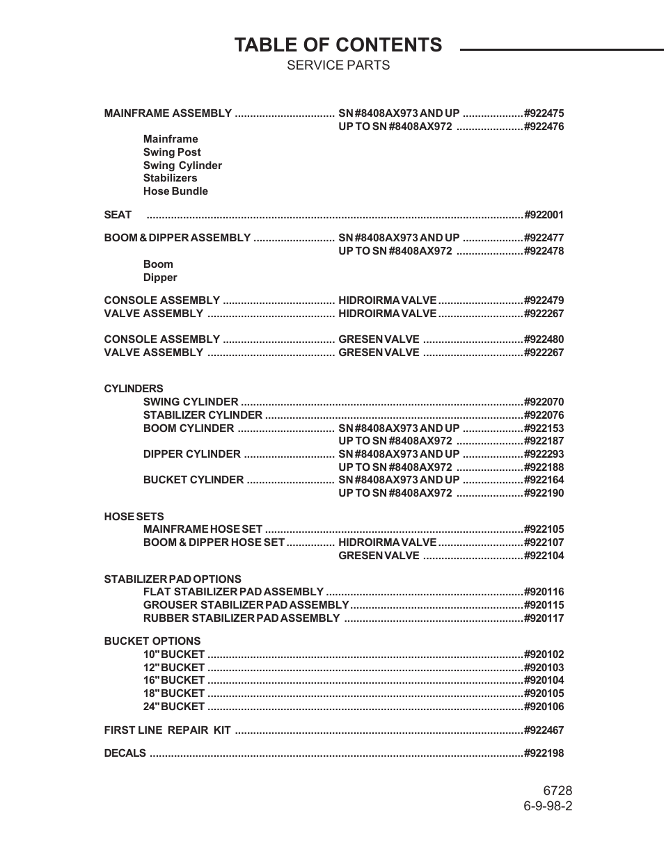 Allmand Brothers TLB 408 BACKHOE User Manual | Page 2 / 93