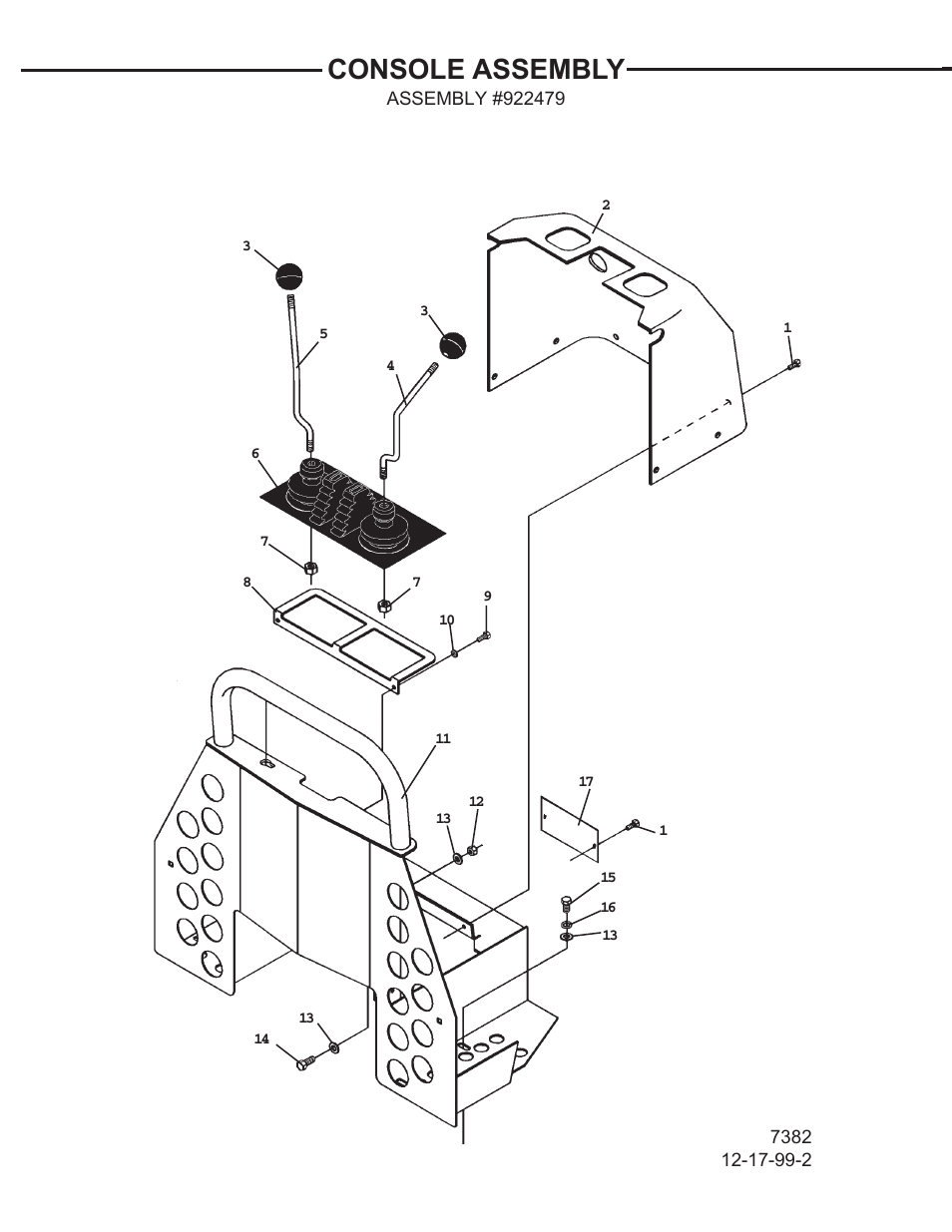 Console assembly | Allmand Brothers TLB 408 BACKHOE User Manual | Page 31 / 93