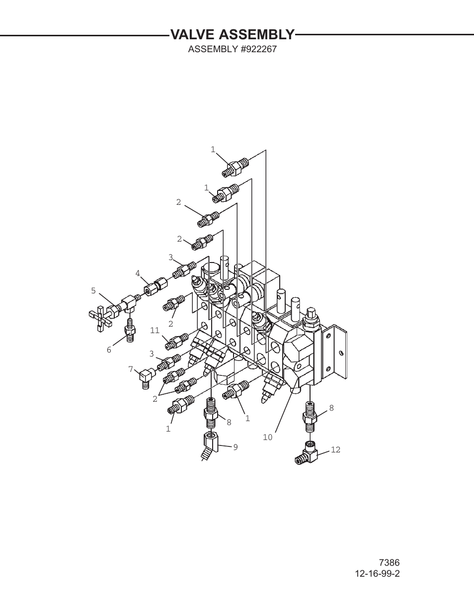 Valve assembly | Allmand Brothers TLB 408 BACKHOE User Manual | Page 33 / 93