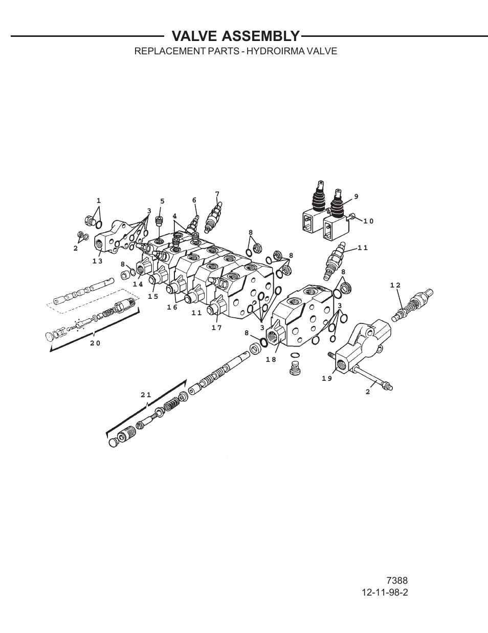 Valve assembly | Allmand Brothers TLB 408 BACKHOE User Manual | Page 37 / 93