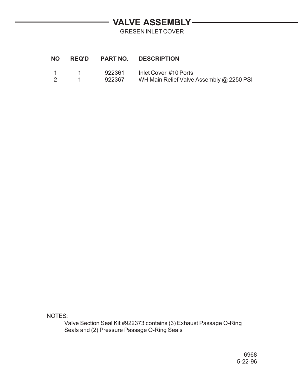 Valve assembly | Allmand Brothers TLB 408 BACKHOE User Manual | Page 46 / 93