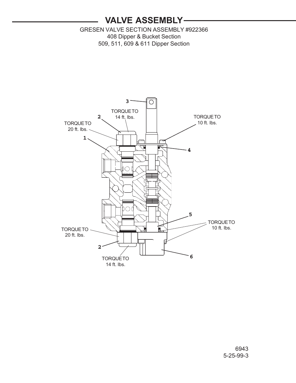 Valve assembly | Allmand Brothers TLB 408 BACKHOE User Manual | Page 47 / 93