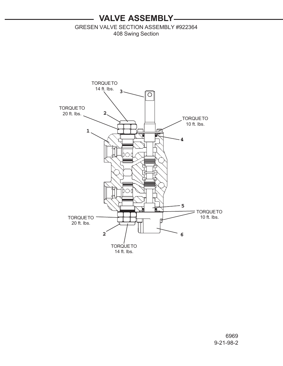 Valve assembly | Allmand Brothers TLB 408 BACKHOE User Manual | Page 51 / 93