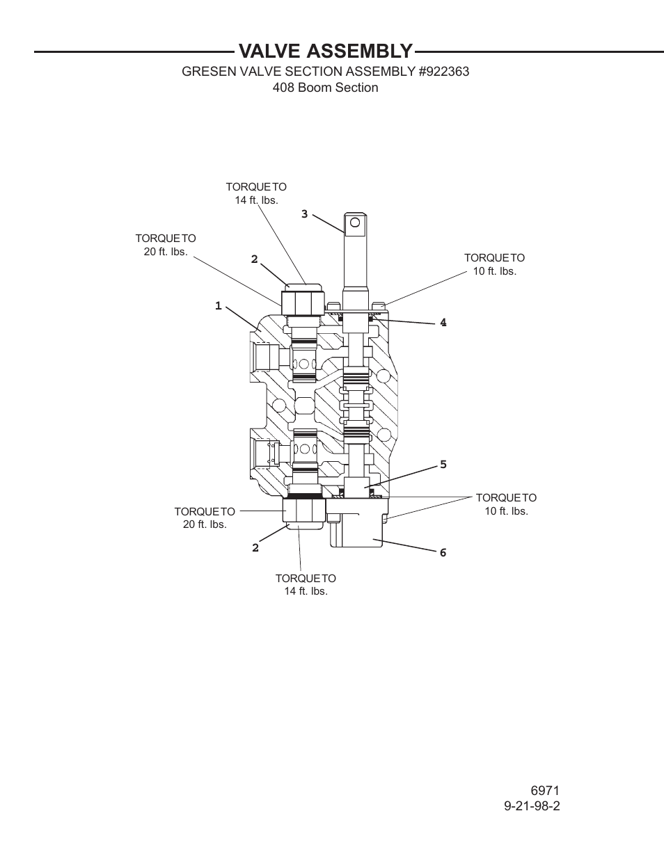 Valve assembly | Allmand Brothers TLB 408 BACKHOE User Manual | Page 53 / 93