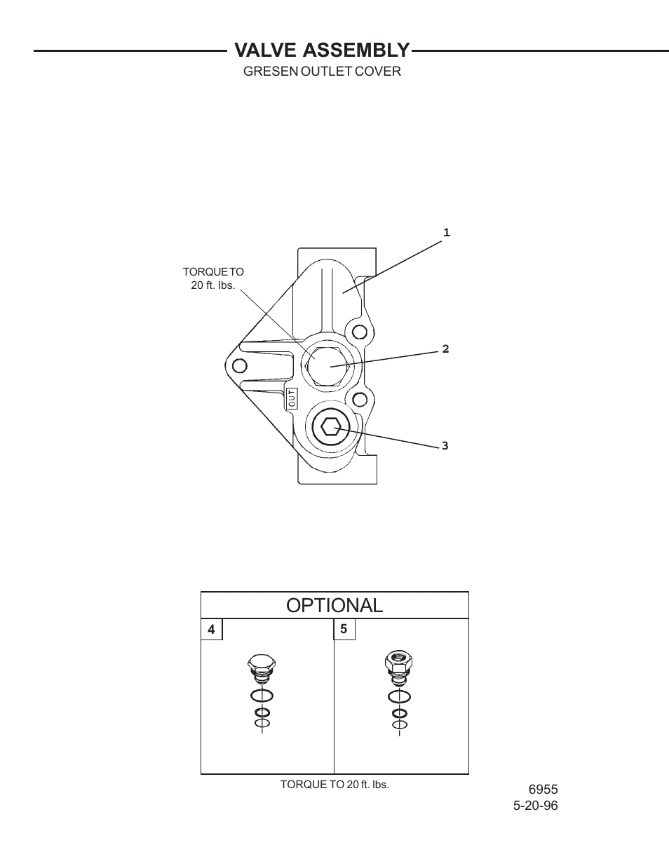 Valve assembly, Optional | Allmand Brothers TLB 408 BACKHOE User Manual | Page 55 / 93