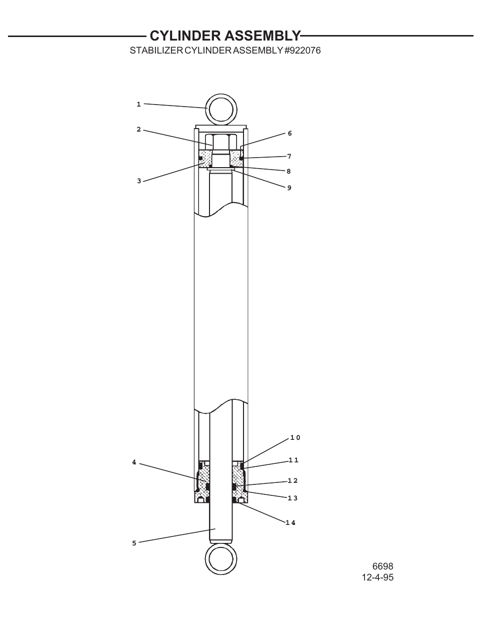 Cylinder assembly | Allmand Brothers TLB 408 BACKHOE User Manual | Page 65 / 93