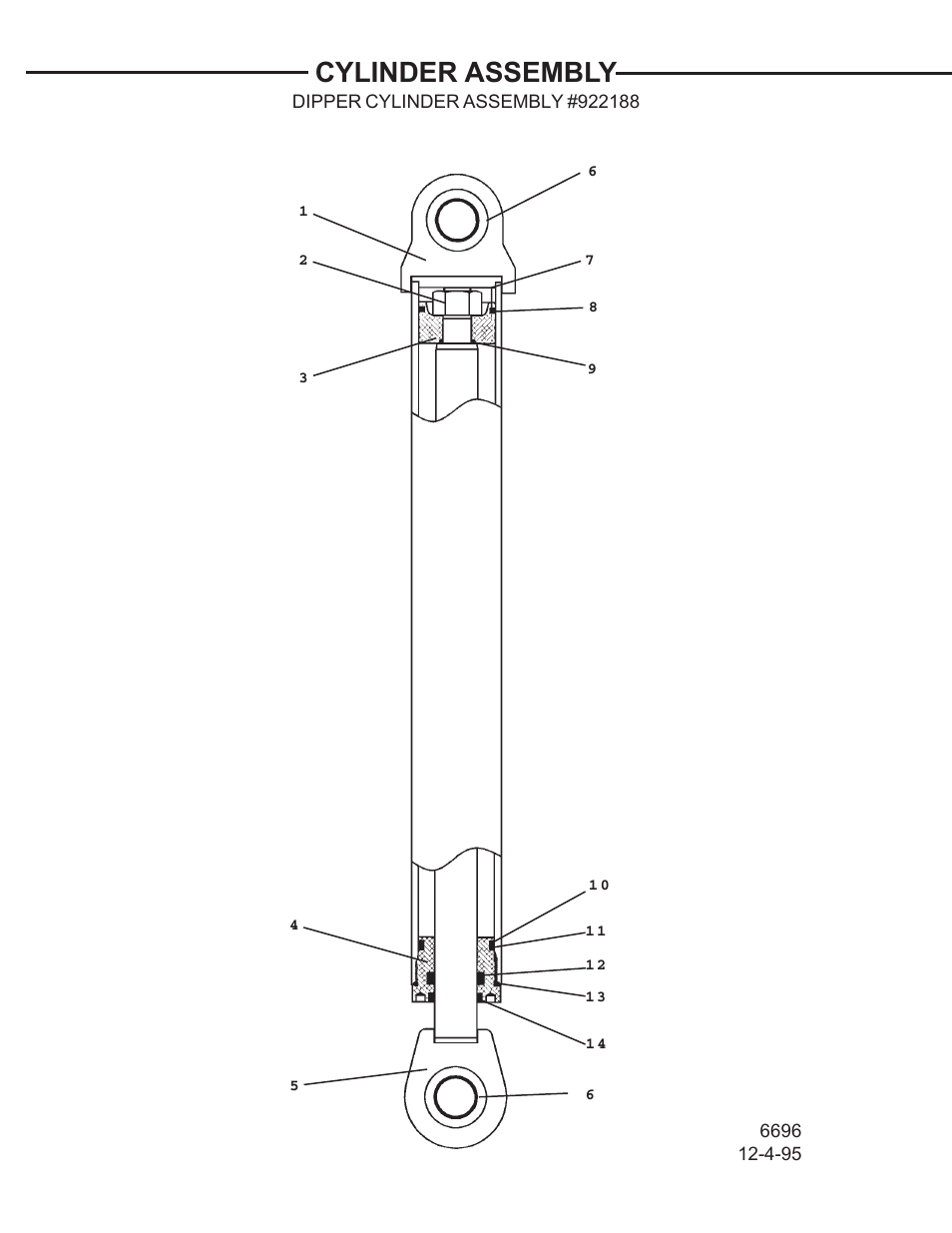 Cylinder assembly | Allmand Brothers TLB 408 BACKHOE User Manual | Page 73 / 93