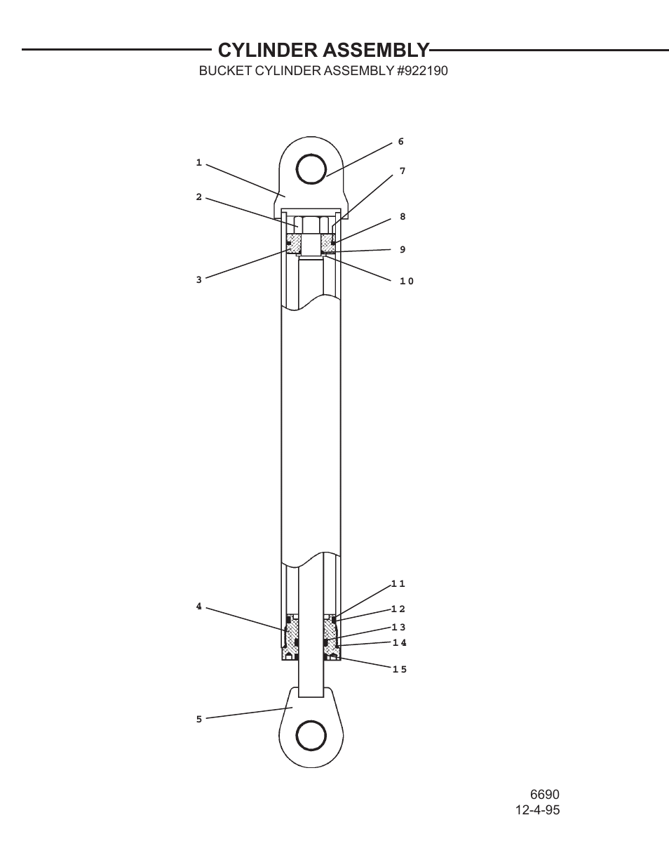 Cylinder assembly | Allmand Brothers TLB 408 BACKHOE User Manual | Page 77 / 93