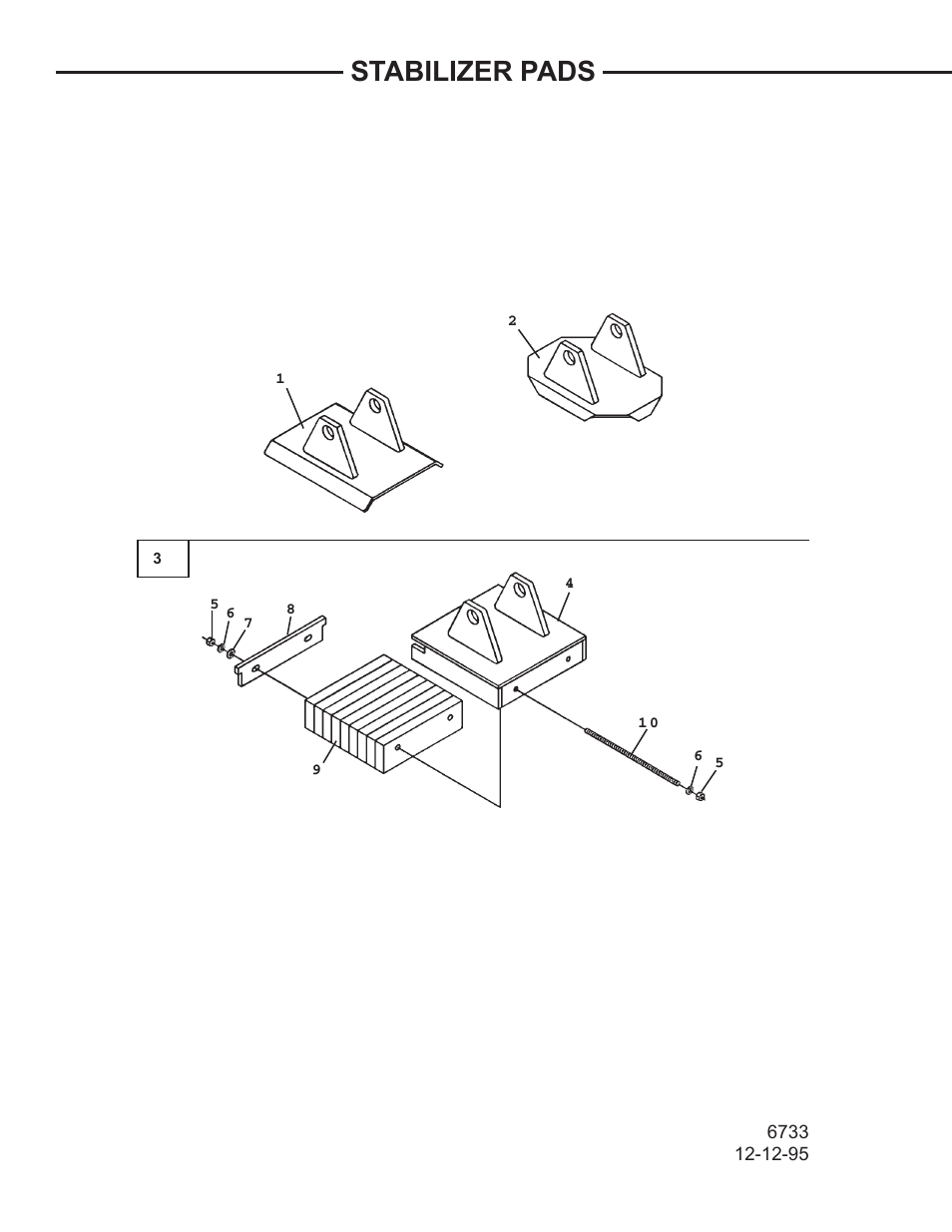 Stabilizer pads | Allmand Brothers TLB 408 BACKHOE User Manual | Page 85 / 93