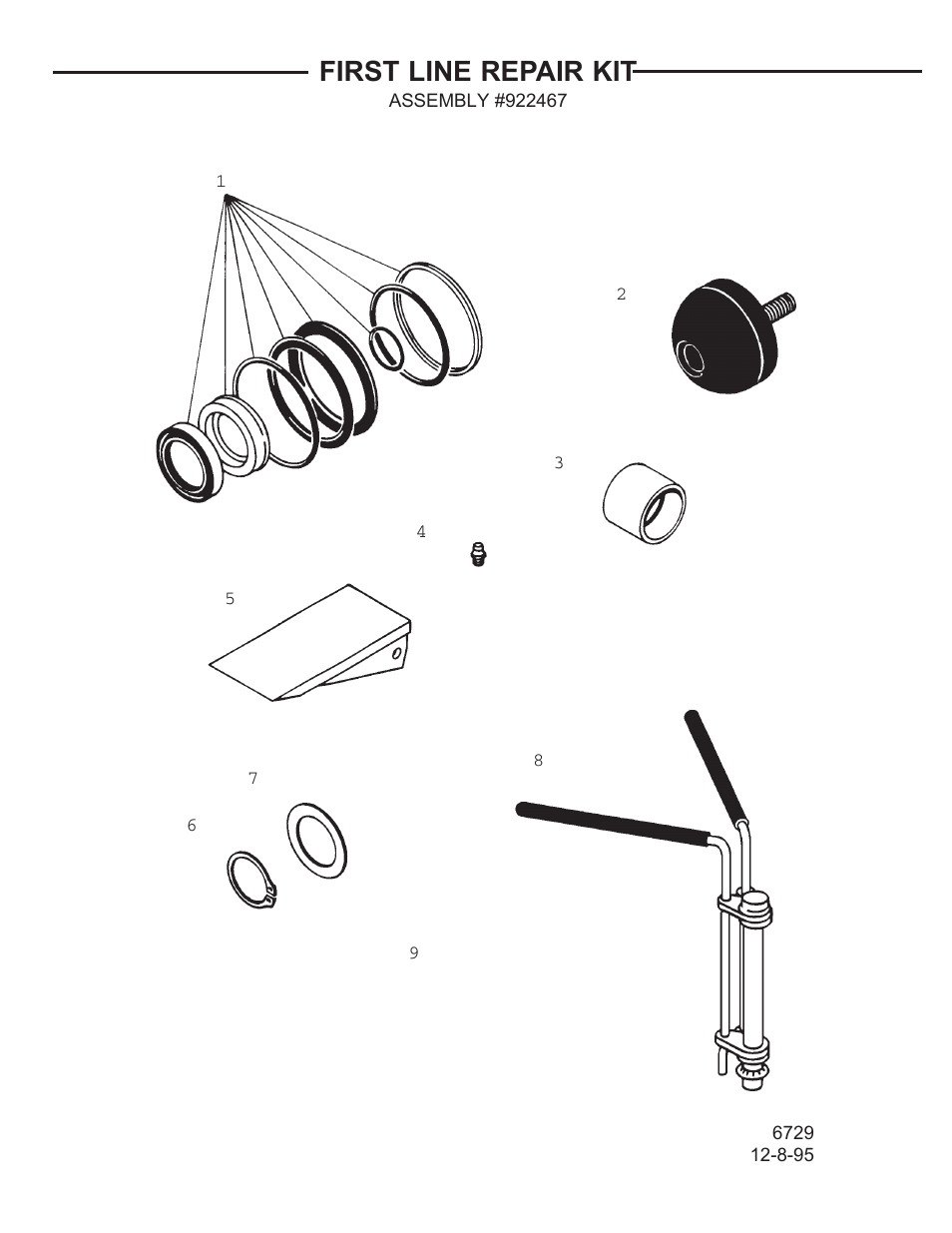 First line repair kit | Allmand Brothers TLB 408 BACKHOE User Manual | Page 93 / 93