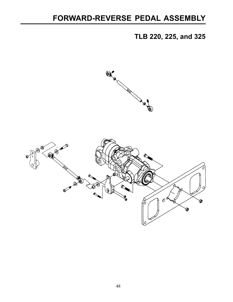 Forward-reverse pedal assembly | Allmand Brothers TLB 535 User Manual | Page 48 / 51