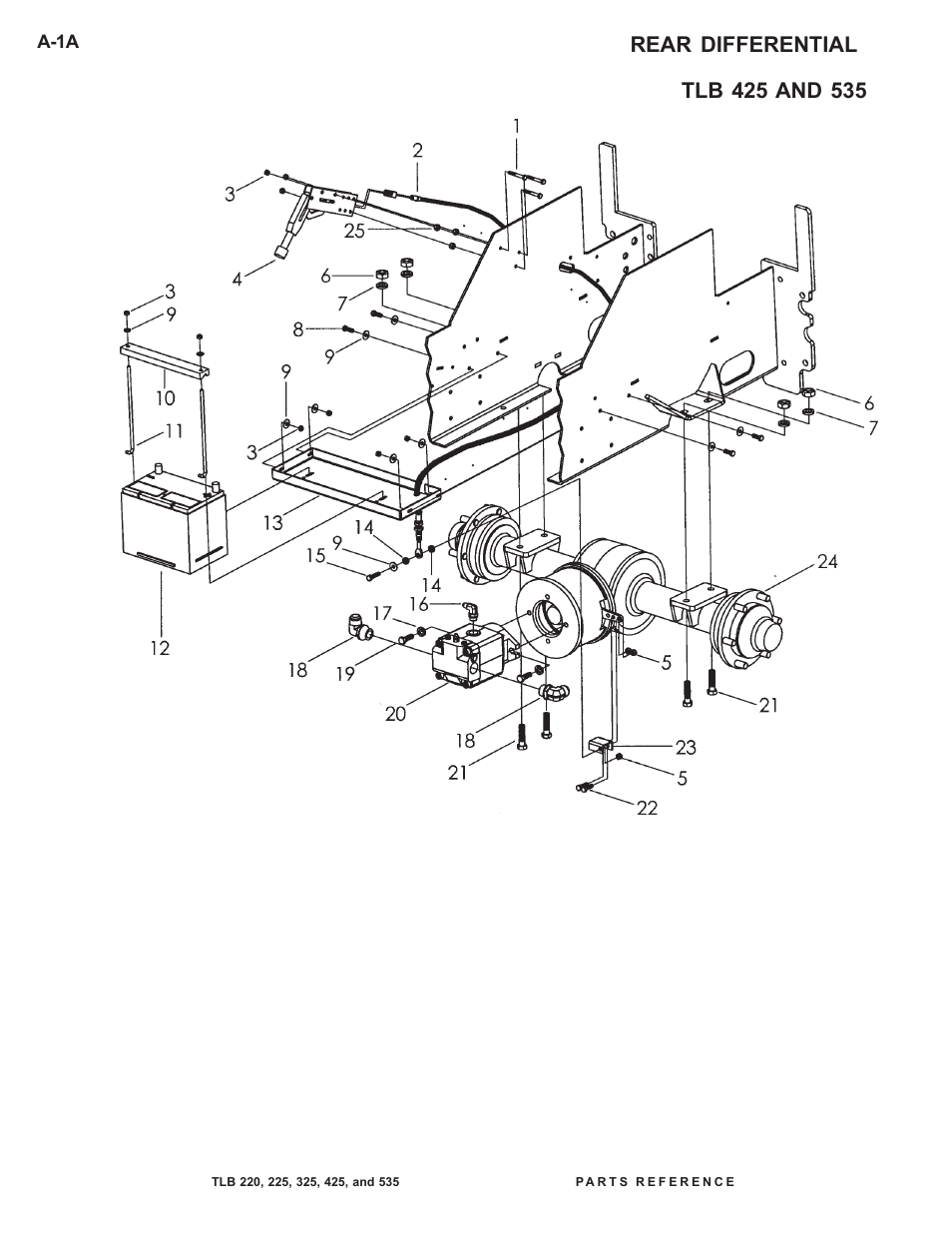 Rear differential | Allmand Brothers TLB 535 User Manual | Page 2 / 108