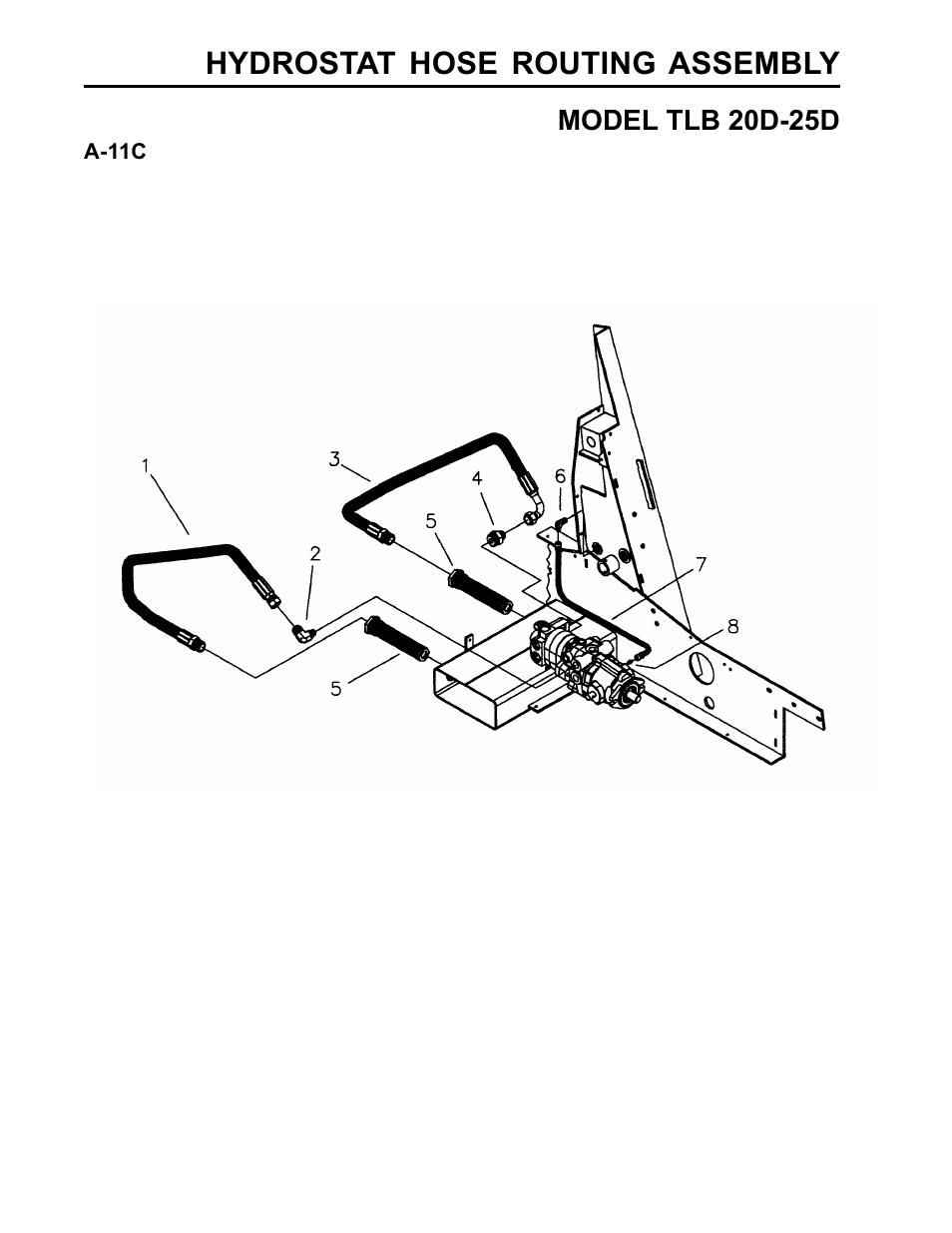 Hydrostat hose routing assembly | Allmand Brothers TLB25D User Manual | Page 42 / 91