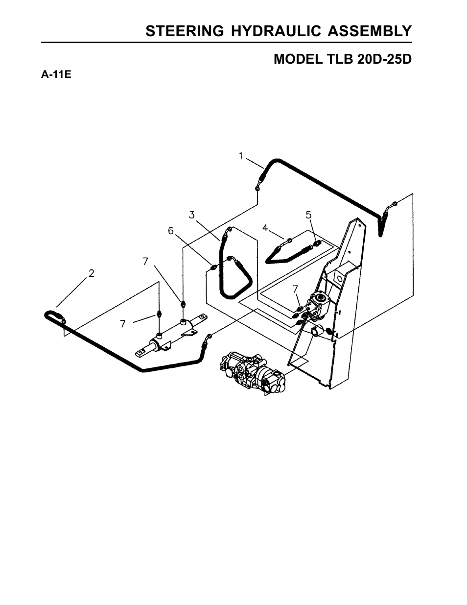 Steering hydraulic assembly | Allmand Brothers TLB25D User Manual | Page 44 / 91
