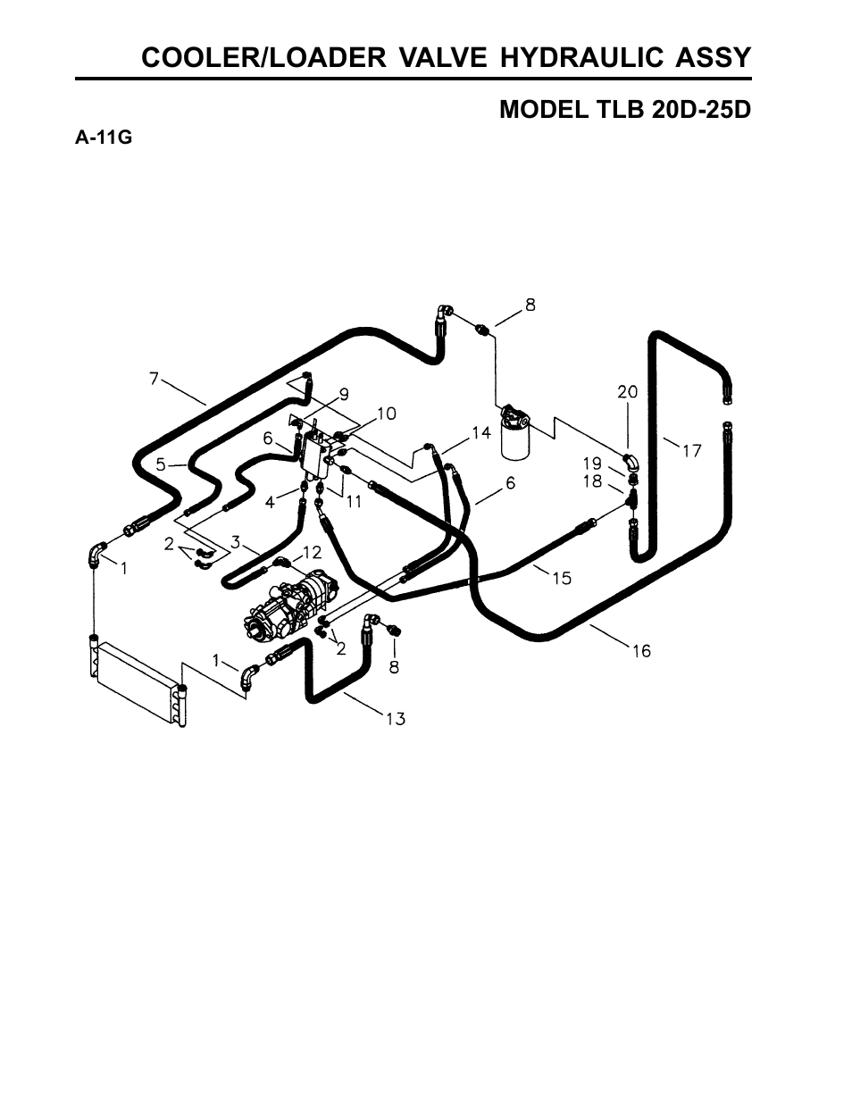 Cooler/loader valve hydraulic assy | Allmand Brothers TLB25D User Manual | Page 46 / 91