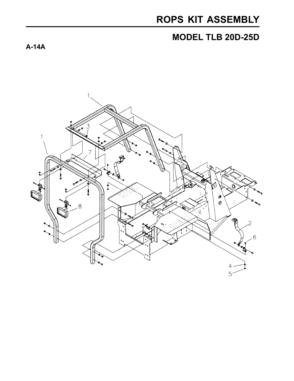 Rops kit assembly | Allmand Brothers TLB25D User Manual | Page 58 / 91