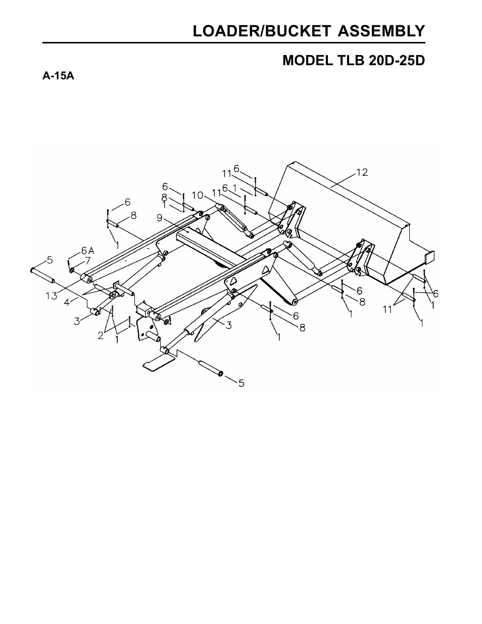 Loader/bucket assembly | Allmand Brothers TLB25D User Manual | Page 64 / 91