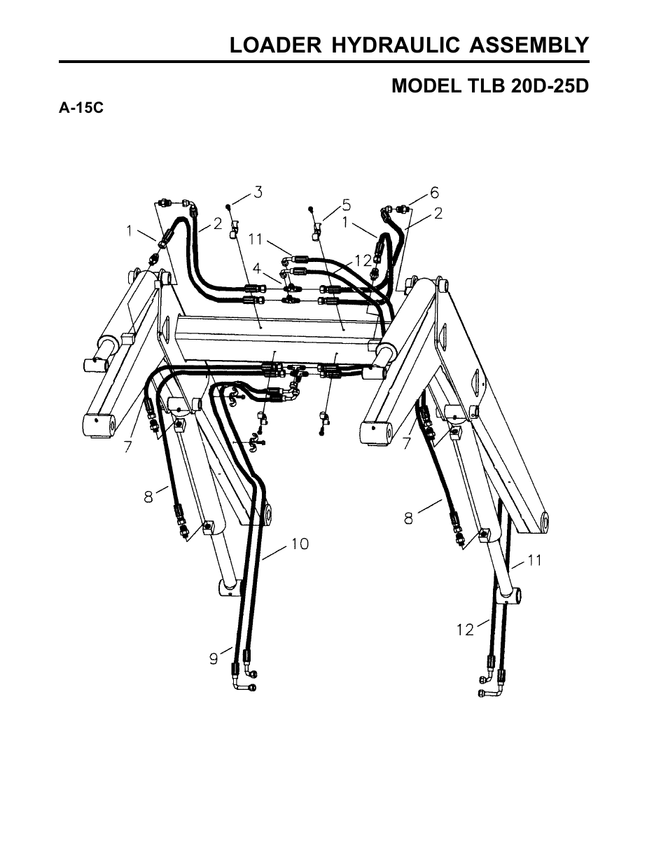 Loader hydraulic assembly | Allmand Brothers TLB25D User Manual | Page 66 / 91