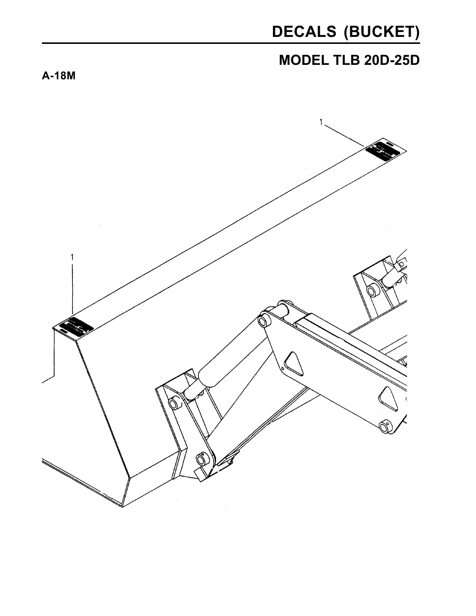 Decals (bucket) | Allmand Brothers TLB25D User Manual | Page 86 / 91
