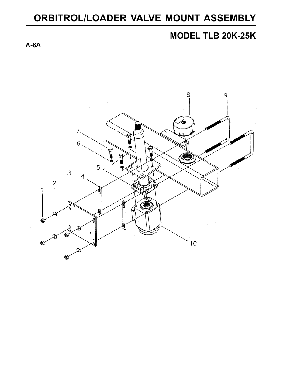 Orbitrol/loader valve mount assembly | Allmand Brothers TLB25K User Manual | Page 18 / 88