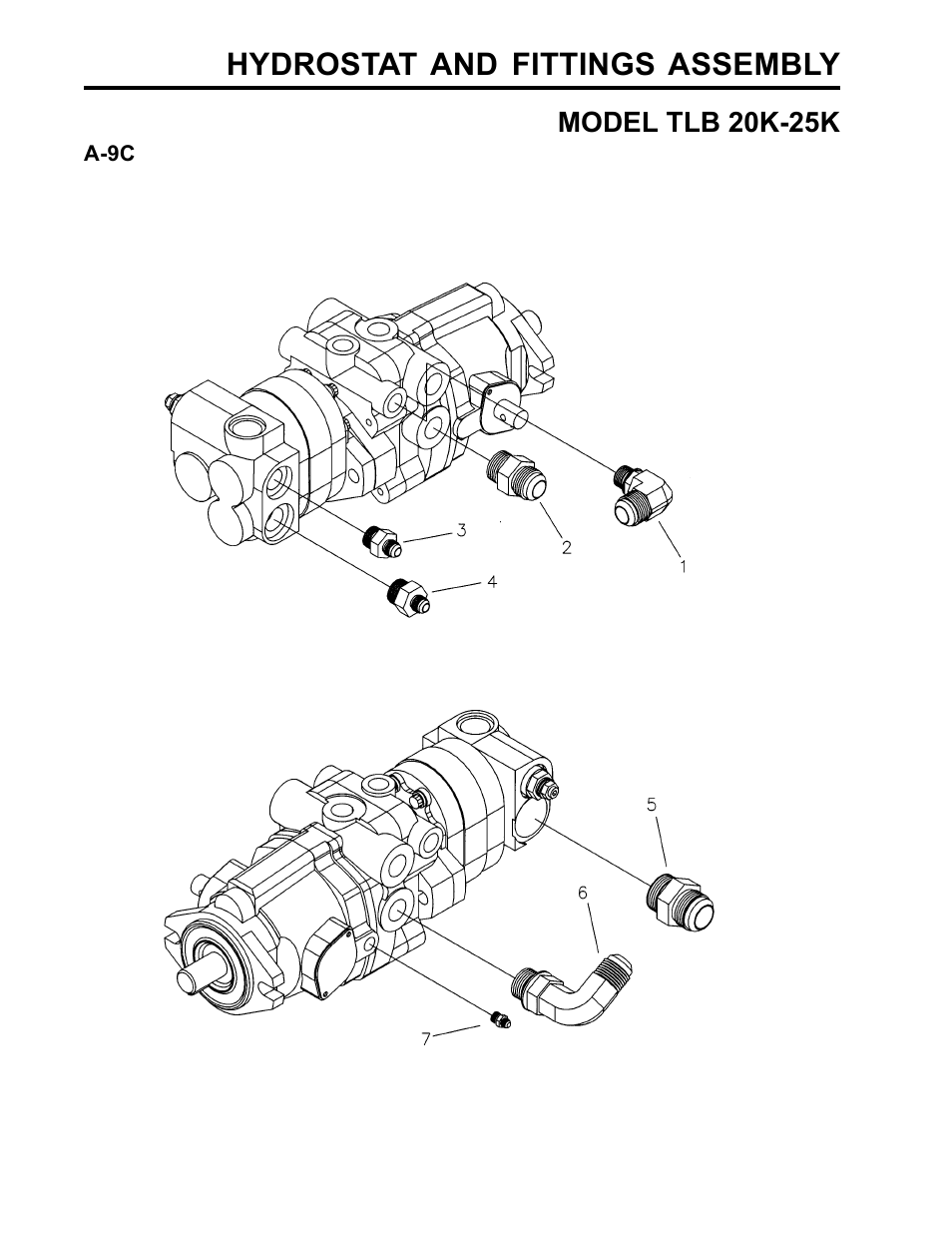 Hydrostat and fittings assembly | Allmand Brothers TLB25K User Manual | Page 34 / 88