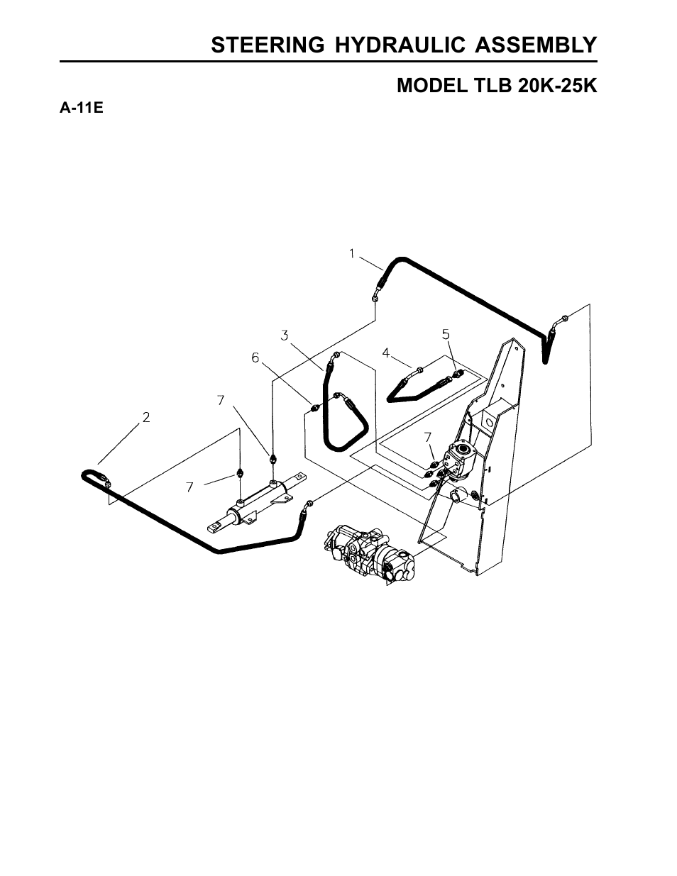 Steering hydraulic assembly | Allmand Brothers TLB25K User Manual | Page 42 / 88