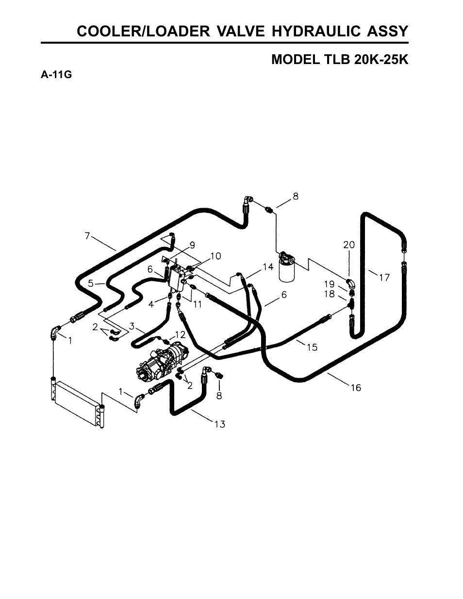 Cooler/loader valve hydraulic assy | Allmand Brothers TLB25K User Manual | Page 44 / 88