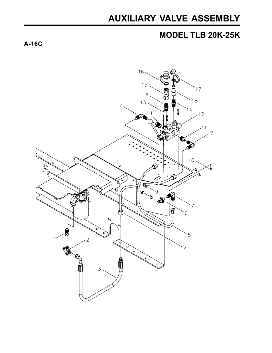 Auxiliary valve assembly | Allmand Brothers TLB25K User Manual | Page 66 / 88