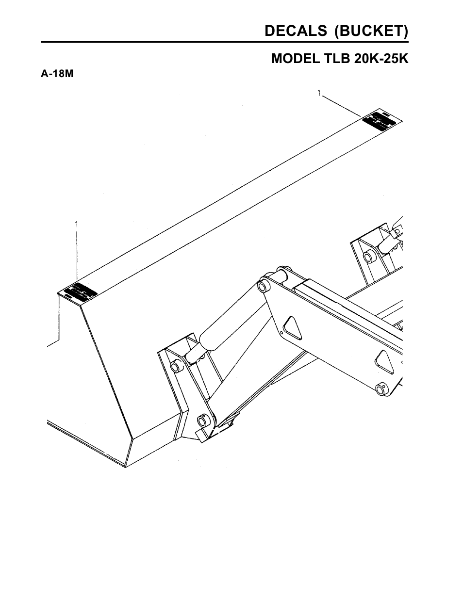 Decals (bucket) | Allmand Brothers TLB25K User Manual | Page 82 / 88