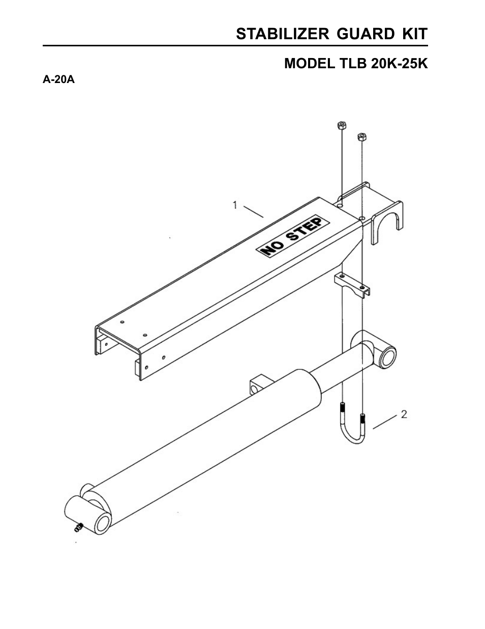 Stabilizer guard kit | Allmand Brothers TLB25K User Manual | Page 86 / 88