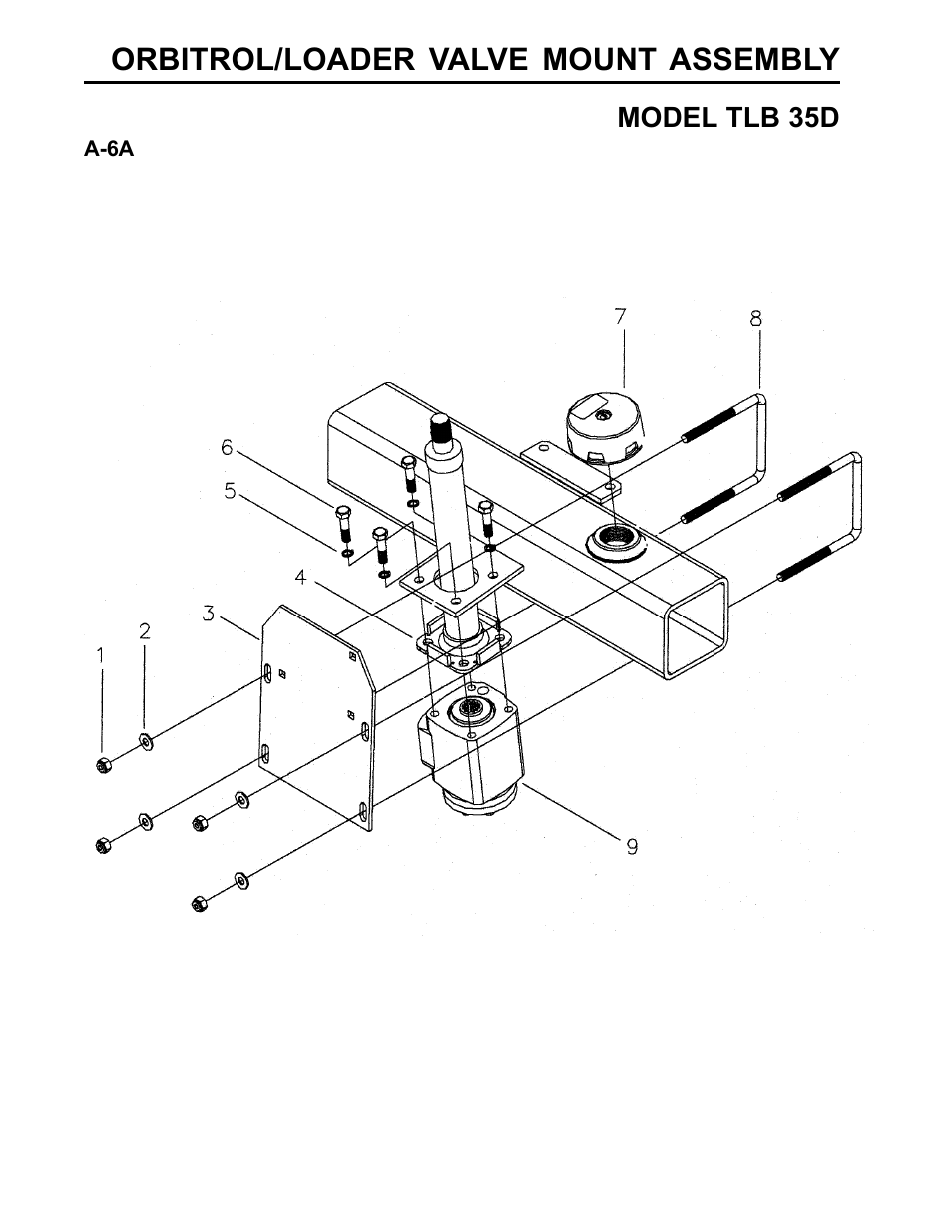 Orbitrol/loader valve mount assembly | Allmand Brothers TLB35D User Manual | Page 20 / 99