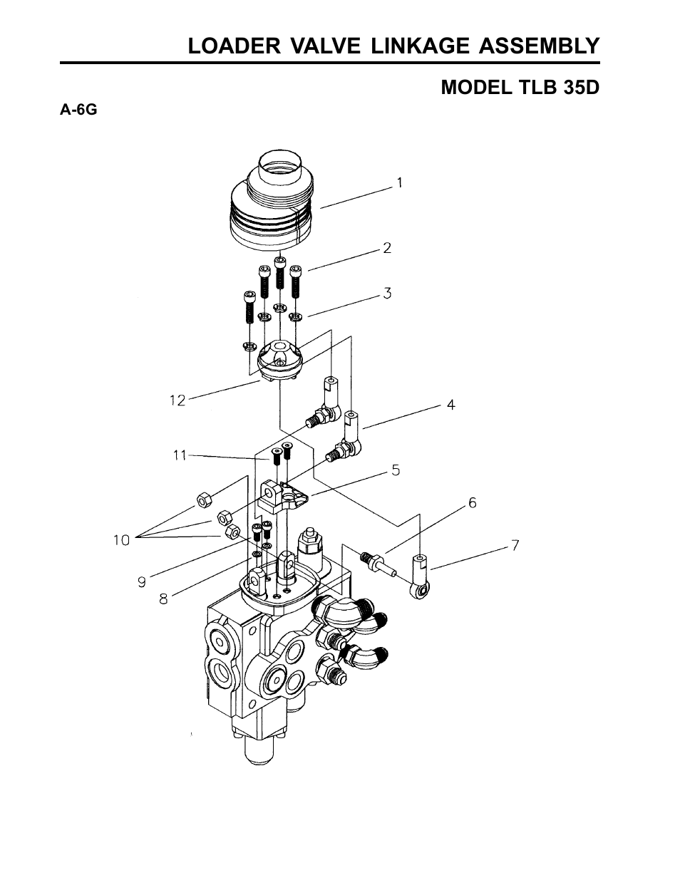 Loader valve linkage assembly | Allmand Brothers TLB35D User Manual | Page 26 / 99