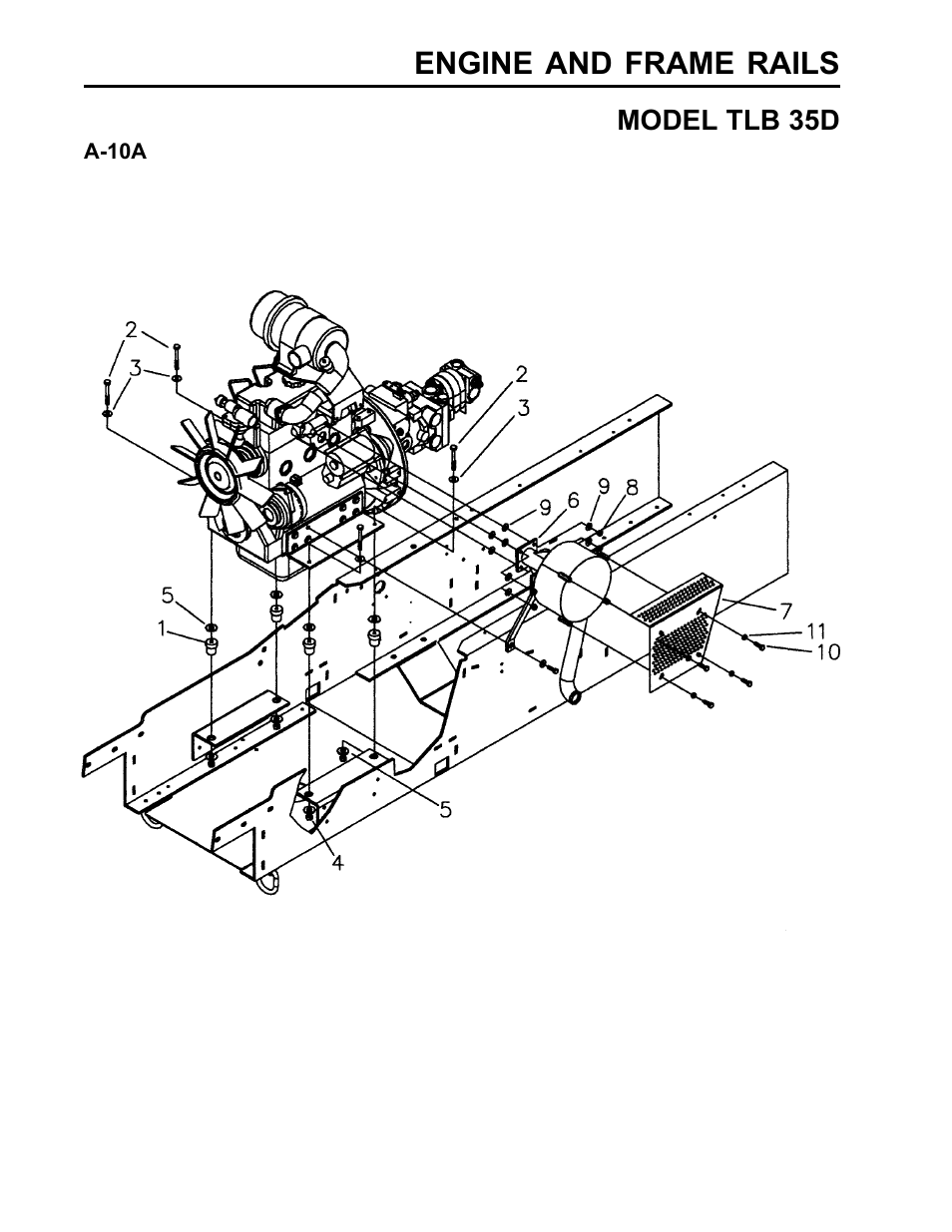 Engine and frame rails | Allmand Brothers TLB35D User Manual | Page 44 / 99