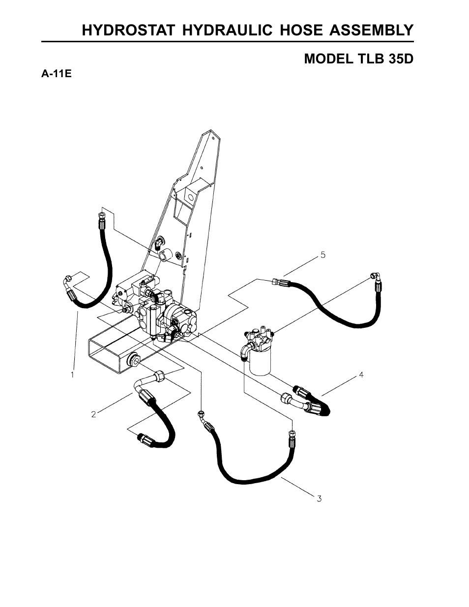 Hydrostat hydraulic hose assembly | Allmand Brothers TLB35D User Manual | Page 50 / 99