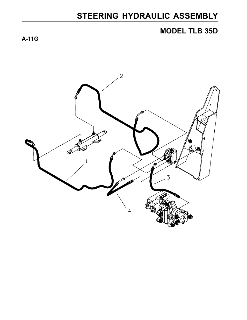 Steering hydraulic assembly | Allmand Brothers TLB35D User Manual | Page 52 / 99